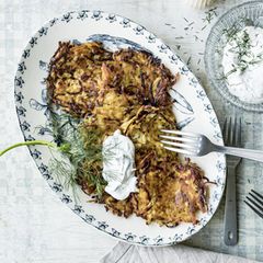 Kartoffel-Kohlrabi-Latkes