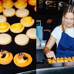 Genuss-Redakteurin Denise Wachter belegt im "100/200" Macarons