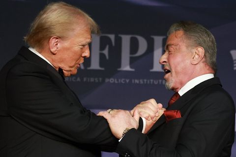 Donald Trump hat sich offenbar ins Herz seines Jüngers Sylvester Stallone geboxt