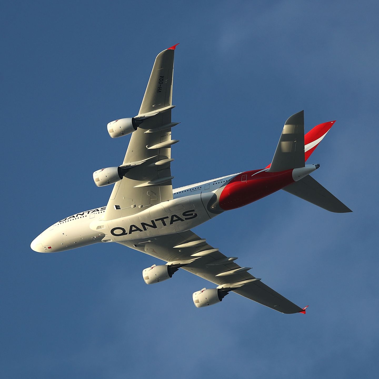 Der Airbus A380 von Qantas