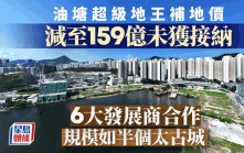 油塘超級地王補地價 減至159億未獲接納 6大發展商合作 規模如半個太古城