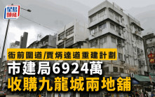 市建局6924万 收购九龙城两地铺