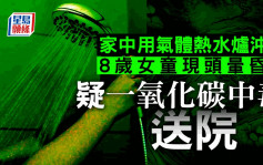 8歲女童家中用氣體熱水爐沖涼現頭暈昏厥 疑一氧化碳中毒送院