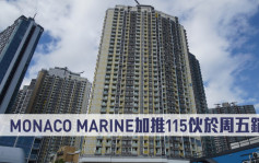 熱辣新盤放送｜MONACO MARINE加推115伙於周五銷售