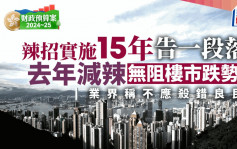 財政預算案2024｜辣招實施15年告一段落 去年減辣無阻樓市跌勢 業界稱不應殺錯良民