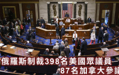 俄羅斯制裁398名美國眾議員及87名加拿大參議員