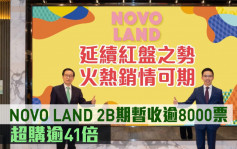 熱辣新盤放送｜NOVO LAND 2B期暫收逾8000票 超購逾41倍