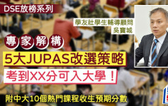 DSE放榜2024︱專家解構5大JUPAS改選策略 考到XX分可入大學 (附中大10個熱門課程收生預期分數)