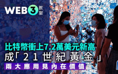 比特幣衝上7.2萬美元新高 成「21世紀黃金」兩大應用見內在價值｜Web3教室