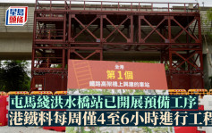 屯马綫洪水桥站已开展预备工序 港铁料每周仅4至6小时进行工程