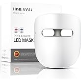 HIME SAMA Led Face Light Therapy Mask, 8 Colors Skin Care Mask, Infrared & Red Light Therapy Mask for Wrinkle Reduction, Wire