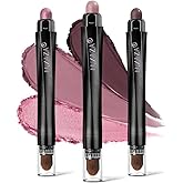 LUXAZA 3PCS Eyeshadow Stick, Neutral Pink Cream Eye shadow Sticks Pencil Crayon,Eye Brightener Stick with Crease-proof Formul