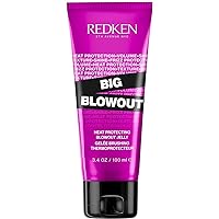 Redken Big Blowout Heat Protection Gel Serum, for All Hair Types, Volume for Fine Hair, Blowdry Gel, Frizz Control Gel, Humid