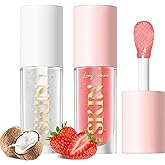 LANGMANNI Lip Oil,No-Sticky Gloss Lip Balm Lip Care,Fruit Flavoured Lip Oil For Dry Lip's Moisturizing Hydrating And Nourishi