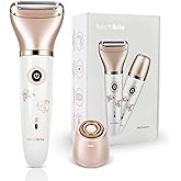 Electric Razor for Women - Painless 2-in-1 Women Shaver Hair Remover for Face, Legs and Underarm, Portable Waterproof Bikini 