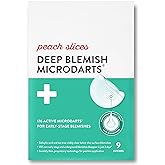 Peach Slices | Deep Blemish Microdarts | Acne Patch | Early Stage & Deep Pimples | Fast-Acting | Salicylic Acid | Tea Tree Oi