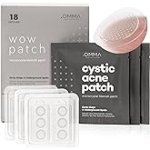 OMMA Micropoint Acne Patch, Cystic Acne Patches | Efficient Pimple Patches Microneedle, Dark Spot Patches for Early-Stage Pai