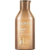 Redken All Soft Shampoo, For Dry/Brittle Hair, Moisturizes & Provides Intense Softness and Shine, With Argan Oil