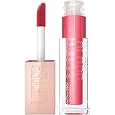 Maybelline Lifter Gloss, Hydrating Lip Gloss with Hyaluronic Acid, High Shine for Plumper Looking Lips, Heat, Raspberry Neutr