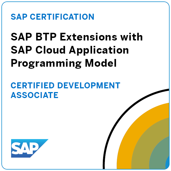 SAP Certified Development Associate - SAP BTP Extensions with SAP Cloud Application Programming Model