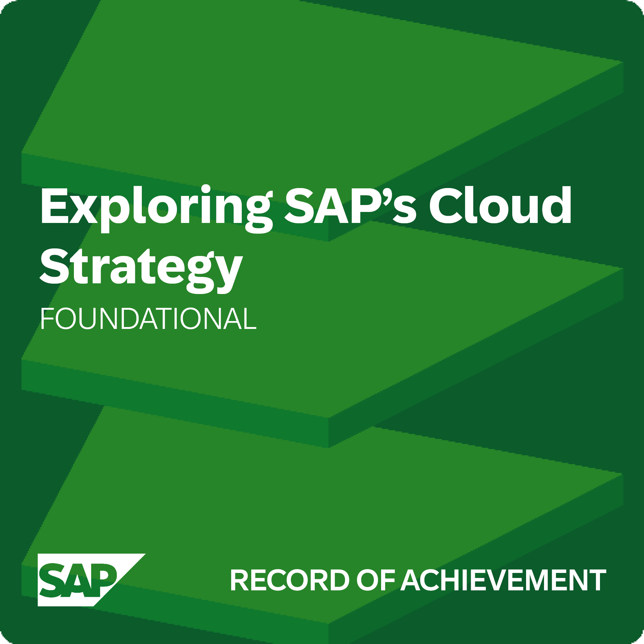 Exploring SAP’s Cloud Strategy - Record of Achievement