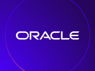 Oracle Logo | White | Purple Background