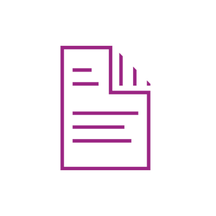 Duplex paper icon in violet