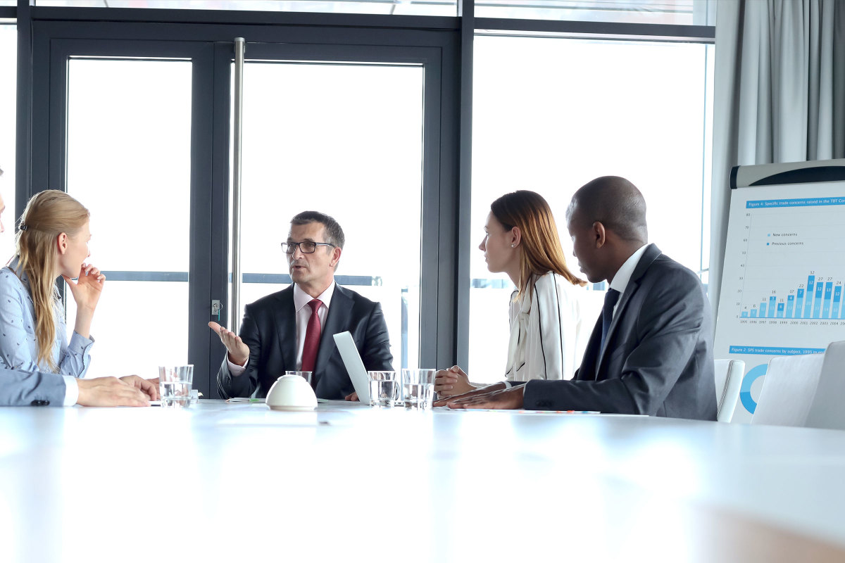 Business people in a conference room