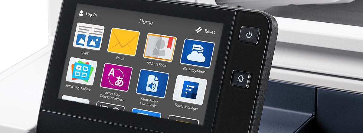 ConnectKey user interface on a Xerox MFP