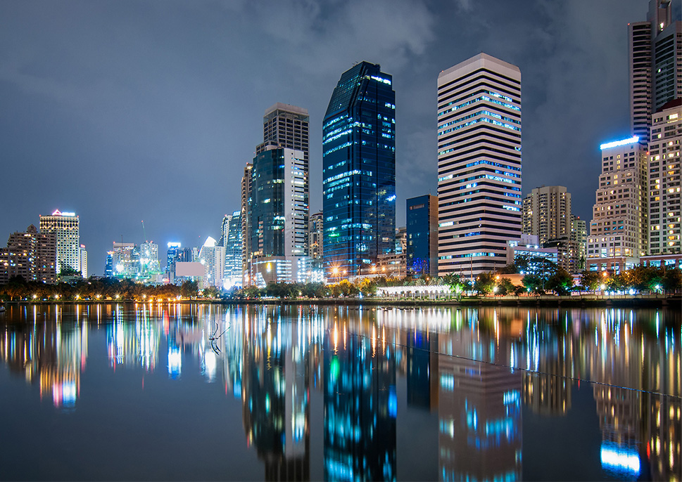 Cityscape at night