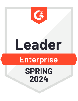 G2 Badge: Leader Enterprise Spring 2024