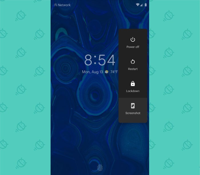 Android 9 Pie Lockdown Mode Menu