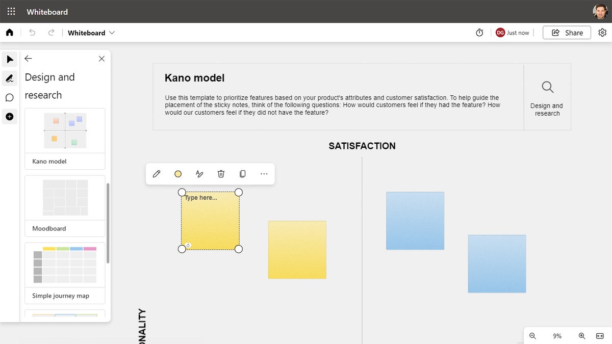 microsoft whiteboard 07 kano template