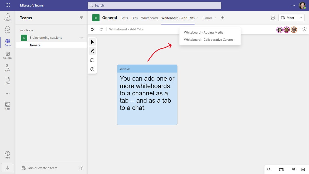 microsoft whiteboard 14 teams whiteboard tab