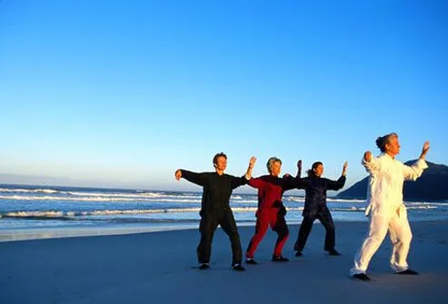 Photo of tai chi class.