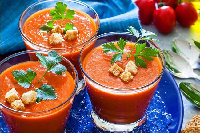 Photo of gazpacho.