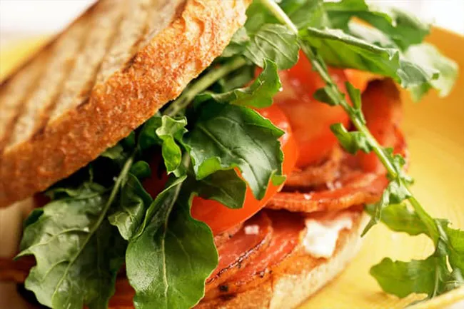 Photo of BLT sandwich.