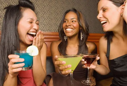 Don’t go crazy with free drinks on Ladies' Night.