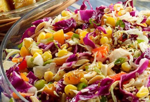 Photo of dressed up coleslaw.