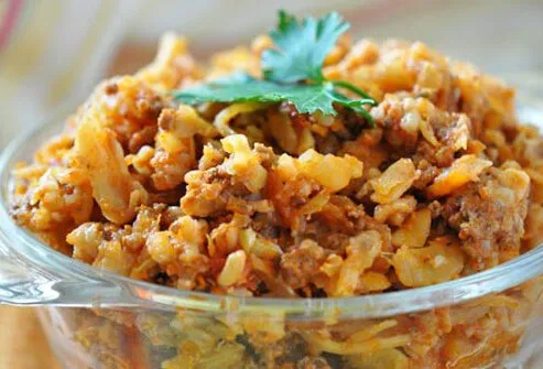 Photo of cabbage casserole.