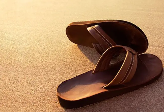 If you do wear flip-flops, wear ones that are made of high-quality leather which are sturdier.