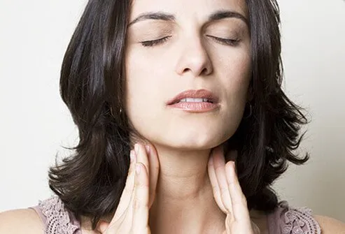 Enlarged lymph nodes or lumps in the lymph nodes under your armpit or in your neck may be a sign of possible cancer.