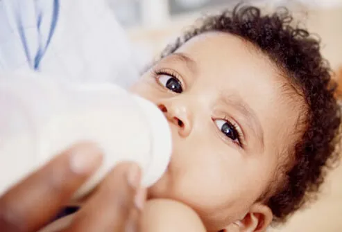 Babies usually don't eat a lot of solid foods right away.