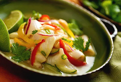 Made with raw fish, lime juice, and often potatoes and onions, this is a traditional dish from Latin America.