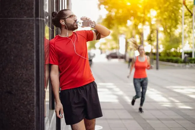 Hydrate before, during, and after your workout to avoid dehydration. 