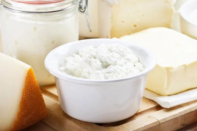 Dairy products such as milk and yogurt are a good addition to your diet.