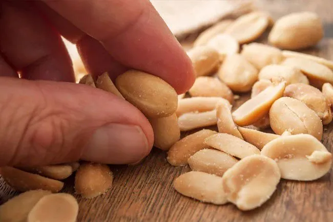 Peanuts, which are legumes and not actually nuts, have 8 grams of protein in just 1 ounce. 