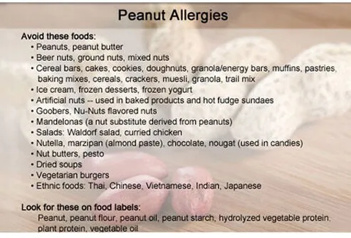 Peanuts are a common food allergen, and people with peanut allergies can have severe reactions, which is why they are often banned from classrooms.