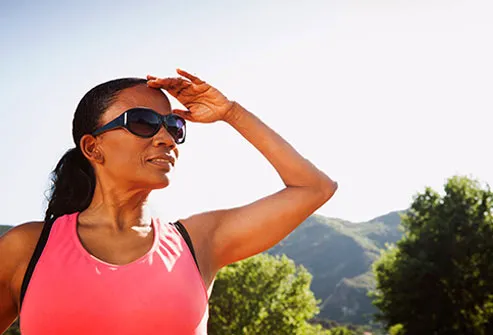 Look for sunglasses that block out at least 99 percent of UV.