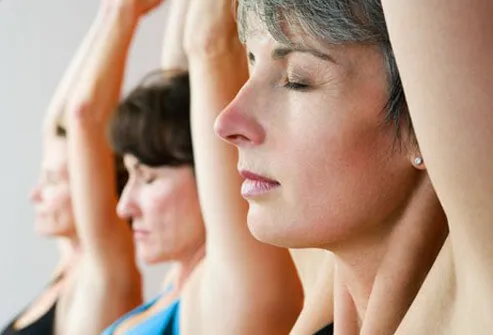 The gentle practice of Viniyoga incorporates deep breathing with gentle stretching.